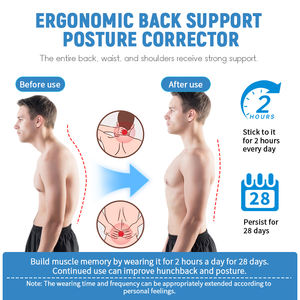 Penyangga Punggung Ortopedi Korektor Postur untuk Meredakan Nyeri dan Penyelarasan Tulang Belakang Tali Penyangga Punggung dan Bahu yang Dapat Disesuaikan - Product Image 3