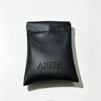 Pochette de voyage pour cosmétiques et bijoux en cuir PU imperméable avec logo personnalisé, fermeture magnétique