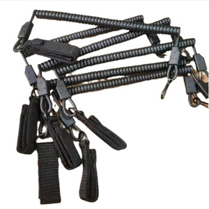 Retractable <b>Spring</b> Safety Tether Lanyard with Quick Release Carabiner for Outdoor Equipment AntiLost Securing - Product Image 2