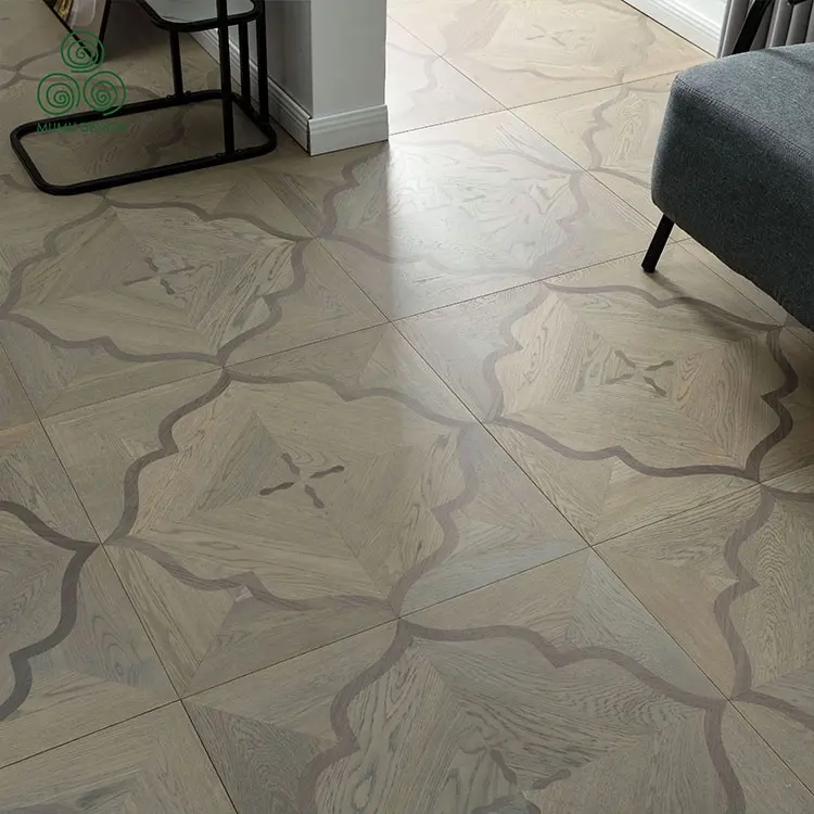 Mumu Houttextuur Imiteren Chevron Visgraat Franse Decoratieve Parket Eiken Kern Houten Vloeren