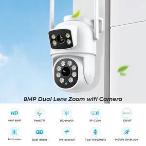 बीडर 6mp hd वायरलेस सुरक्षा आईp कैमरा डुअल लेंस स्पीड डोम 4x ज़ूम मानव डिटेक्शन आउटडोर कैमरा निगरानी