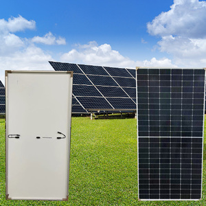 Panneaux solaires monocristallins BIPV MWT bifaciaux double vitrage tout noir 450W 21% d'efficacité Garantie 25 ans Modules photovoltaïques - Product Image 2