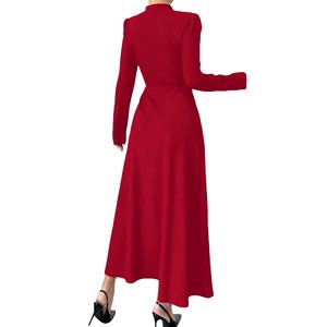 2025 automne mode femmes dame élégante <span class=keywords><strong>robe</strong></span> moulante à manches longues dames décontracté longues robes - Product Image 6