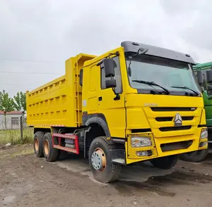 Sinotruk 25 ton 6x 4 DAMPERLİ KAMYON kamera 12 ağır kamyon 2027 Howo DAMPERLİ KAMYON satılık 371HP 10 Wheeler damperli yepyeni manuel 6*4