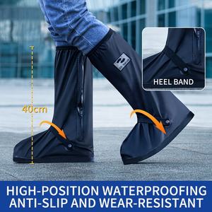 Offre Spéciale, Couvre-Chaussures Imperméables Respirants en PVC Noir Réutilisables pour Hommes et Femmes - Product Image 6