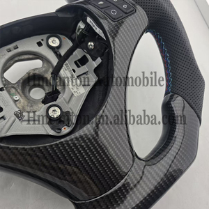 Produit neuf, volant sport en cuir perforé et fibre de carbone pour BMW E90 E91 E92 E93 Série 3 - Product Image 4