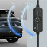Nouveau chargeur EV 7 kW IP65 32A, boîte de charge EVSE, chargeur de type 1, câble de 5 m pour véhicule électrique