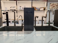 Purificateur d'eau du robinet OLANSI, distributeur d'eau gazeuse et d'eau chaude instantanée sous comptoir pour la maison