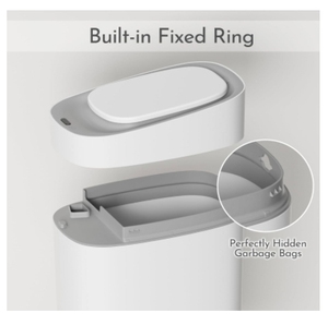 Poubelle de salle de bain automatique avec couvercle capteur poubelle 9L poubelle en plastique étroite cuisine étanche capteur de mouvement poubelle - Product Image 4