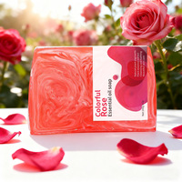 Handgemachte 100g natürliche Riegels eife für Gesichts-und Körper wäsche White ning Hautpflege Custom Aroma Private Label Bunte Gesichts seife