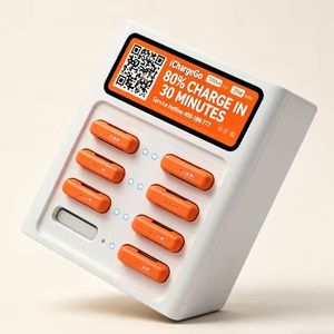 Estación de alquiler de baterías portátiles de carga rápida con 8 ranuras para móviles y teléfonos - Product Image 1