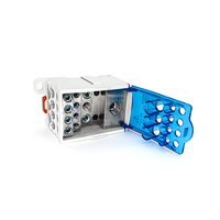Conector de alimentación de bloque de terminales de instalación de riel DIN tipo tornillo de separación unipolar Ukk de salida múltiple 80A 125A 160A 250A 400A 500A