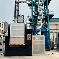 Élévateur de chantier incliné pour levage de mât, équipement de levage 2000KG SC200/200, engrenage moteur haute efficacité pour projets de construction