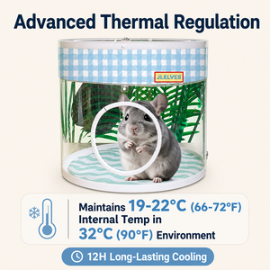 Refugio <span class=keywords><strong>de</strong></span> cerámica Totoro para roedores pequeños, resistente a mordeduras, refrescante para el verano - Product Image 2