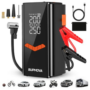 <span class=keywords><strong>Arrancador</strong></span> <span class=keywords><strong>de</strong></span> Coches y Motos con Compresor <span class=keywords><strong>de</strong></span> Aire, Batería <span class=keywords><strong>de</strong></span> 16800mAh, Corriente Máxima <span class=keywords><strong>de</strong></span> 2800A, <span class=keywords><strong>Arrancador</strong></span> Portátil <span class=keywords><strong>Profesional</strong></span>, Logotipo Personalizado - Product Image 1
