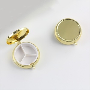 Круглая металлическая коробка для таблеток, 50 мм - Product Image 1