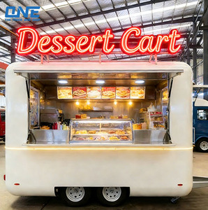 Camion de vente ambulante mobile, remorque de vente de nourriture <span class=keywords><strong>sur</strong></span> roues, camion de nourriture avec cuisine complète, camion de nourriture avec cuisine complète - Product Image 2