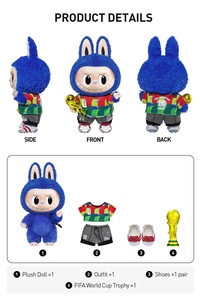 Muñecos de Peluche Coleccionables de la Serie Oficial POP MART Labubu the MONSTERS, Edición Limitada, Juguetes Lindos y Modernos, Regalos de Fútbol - Product Image 4
