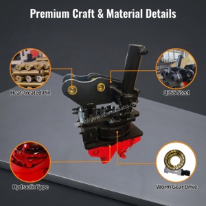 Coupleur <span class=keywords><strong>rapide</strong></span> rotatif hydraulique inclinable Source Factory avec <span class=keywords><strong>kit</strong></span> d'installation - Product Image 2