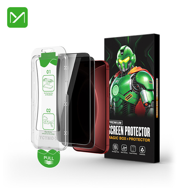 Private Label Unbreakable Hybrid Glass Flexible Screen Protector for iPhone 18 17 16 15 14 13 12 Pro Max Easy Install