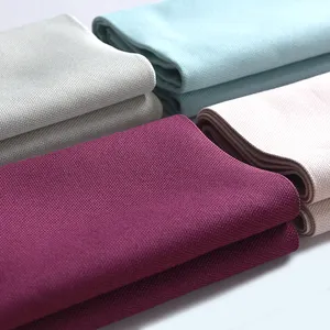 Anti-Mildew Linen Curtain Polyester Anti-UV Abrasion Resistant Linen Curtains Fabric