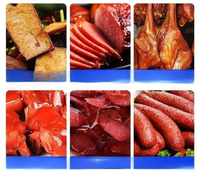 Fours à fumer numériques industriels en acier inoxydable pour la viande, le bacon et la transformation alimentaire