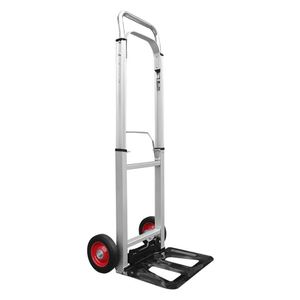 Xe đẩy tay gấp gọn đa năng, bánh xe cao su đặc, tải trọng 90kg, khung nhôm, dùng cho công nghiệp và mua sắm - Product Image 2