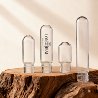 Flacons ampoule en verre transparents mini portables de 1,5 ml, 2 ml, 3 ml, 5 ml, en forme d'ampoule, vides, pour essence et acide hyaluronique