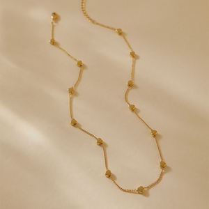 الأكثر مبيعًا قلادة عالية الجودة مصنوعة يدويًا على شكل قلب على شكل بوهو مطلية بالذهب عيار 18 قيراط مجوهرات بتصميم جديد - Product Image 4