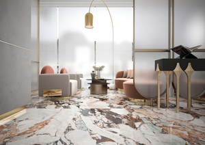 Pierre frittée Elusive Design 1200x2700x9mm - Dalles à motifs uniques pour projets d'aménagement intérieur haut de gamme, durables et faciles à installer - Product Image 2