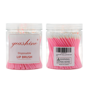 100 Uds. Cepillo de labios hueco de un solo <span class=keywords><strong>uso</strong></span>, aplicadores de lápiz labial de pelo de nailon, varitas de lápiz labial de <span class=keywords><strong>maquillaje</strong></span> desechables, cepillo de labios desechable - Product Image 2