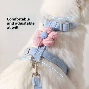 Arnés y Correa para Gatos, Duradero y Ligero, Fácil de Ajustar, Diseño en Forma de H, Acolchado, para Gatitos y Cachorros, para Paseos al Aire Libre, Resistente - Product Image 1