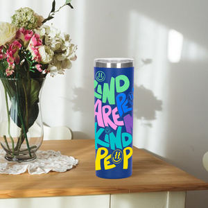 Gobelet en acier inoxydable régulier avec logo personnalisé, revêtement en poudre, double paroi, café, 20 oz, gobelets de voyage fins - Product Image 5