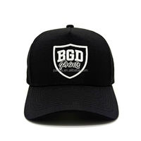 Casquette de baseball en coton bleu royal camouflage arboré PAN DU avec logo brodé en écriture cursive personnalisée, visière incurvée structurée et fermeture snapback