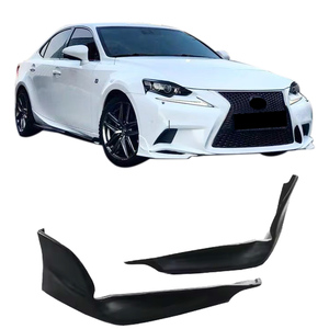 Kit de Carrocería para IS250 IS350 F Sport 2014-2016, Estilo TR-D, Divisores de Parachoques Delanteros, Material Plástico ABS, Color Negro Mate - Product Image 3
