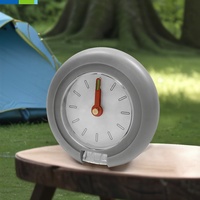 Smart Portable Flip Type Pointeur Horloge Petit Réveil Carré pour Voyage pour Bureau Salon Voyage Horloge Utilisation