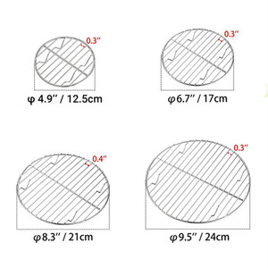 Grille de cuisson en acier inoxydable 304 pour camping, 9.6x6.8 pouces, accessoires pour barbecue, grille de cuisson avec poignée - Product Image 6