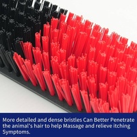 Nouvelle Brosse à rouleaux réglable en nylon pour le corps du bétail, avec support en plastique à ressort, outil de toilettage pour le démêlage des chevaux, des moutons et des porcs