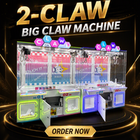 Machine à griffes à monnayeur japonaise commerciale économique pour 2 joueurs, pour jeux d'arcade et jouets en peluche