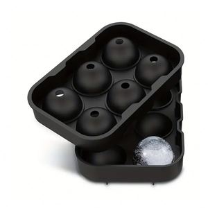 Molde de silicona flexible de 6 cavidades para bolas de hielo, fácil desmolde, para whisky, cócteles y bebidas, para congelador - Product Image 4