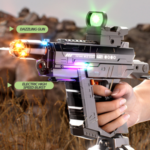 Nouveau pistolet à eau Uzi, jeux de plein air, 800 ml, rechargeable, puissant, automatique, électrique, pistolet à eau lumineux à LED pour enfants et adultes - Product Image 5