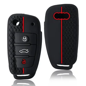 <span class=keywords><strong>Coque</strong></span> de protection en silicone tendance 2025 pour <span class=keywords><strong>clé</strong></span> de voiture <span class=keywords><strong>Audi</strong></span> A4 B7 A6 C6 4F 8V <span class=keywords><strong>A3</strong></span> <span class=keywords><strong>8P</strong></span> A1 <span class=keywords><strong>A3</strong></span> – Accessoire de télécommande automobile - Product Image 3