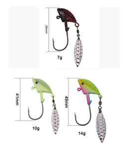 Spinnerbait JIG Head <span class=keywords><strong>Leurre</strong></span> De Pêche Leurres <span class=keywords><strong>Spinner</strong></span> Artificiels Pour <span class=keywords><strong>Brochet</strong></span> Truite Basse Poisson-Chat Spinning Spinerbait Fish Goods Tackle - Product Image 3