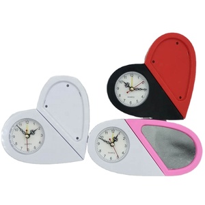 Marco de <span class=keywords><strong>fotos</strong></span> de reloj de plástico de sublimación girado con espejo de maquillaje para <span class=keywords><strong>Navidad</strong></span> graduación cumpleaños Regalos de boda - Product Image 2