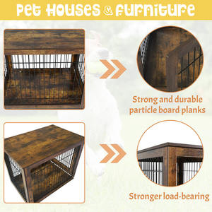 Hiệu Suất Cao End Bảng Con Chó Crate Đồ Nội Thất Pet Crate Bằng Gỗ Con Chó Lồng Kim Loại <span class=keywords><strong>Kennels</strong></span> - Product Image 3