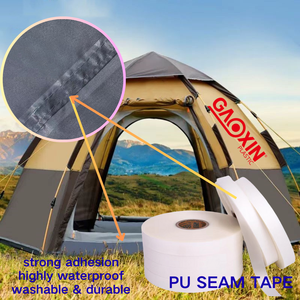 Ruban d'étanchéité composite PU imperméable à adhérence thermique pour tentes, salopettes, housses de moto - Product Image 1