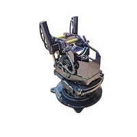 Rotateur inclinable hydraulique SLN 5-6t pour excavatrice, avec fonction de coupe de poignet, 265 kg, pour la réduction des coûts, le déplacement de machines, les travaux civils et la récolte forestière