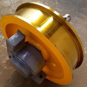 Roues de pont roulant en acier forgé de 400 mm pour pont roulant aérien - Product Image 1