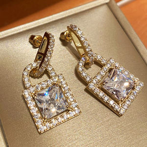 Orecchini Pendenti Geometrici, Orecchini Eleganti in Stile Francese per Donne, Gioielli di Lusso Leggero, Idea Regalo - Product Image 6