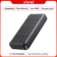 Batterie externe 20000mAh avec logo personnalisé, cadeau promotionnel d'entreprise, vente en gros, impression OEM, portable, compacte, de voyage, 4 couleurs